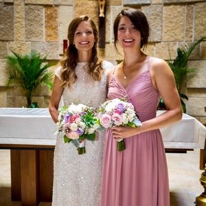 Azazie Blake Bridesmaid Dress, Dusty Rose